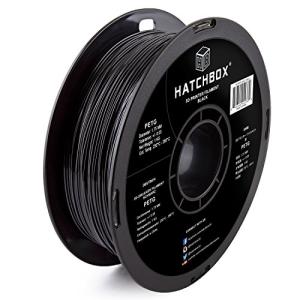 HATCHBOX Black PETG 3D Printer Filament 1kg