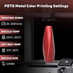 Metallic Wine Red PETG Filament 1.75mm 1kg Spool