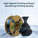High-Speed 1.75mm PETG Filament - Burnt Titanium