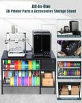 Heavy Duty 3D Printer Table with Filament Storage
