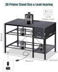 Heavy Duty 3D Printer Table with Filament Storage
