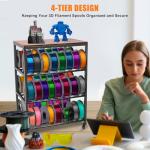 4-Tier 3D Printer Stand with Filament Storage