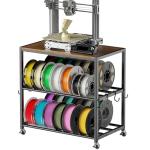 Rolling Filament Storage Rack for 3D Printers