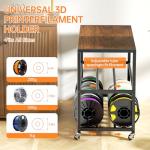 Rolling Filament Storage Rack for 3D Printers