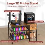 Heavy Duty 3D Printer Stand with Filament Storage