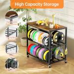 Rolling Filament Storage Rack for 3D Printers