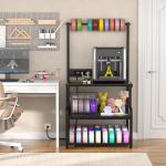 Homieasy Rolling 3D Printer Stand with Storage