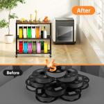 Rolling Filament Storage Rack for 3D Printers