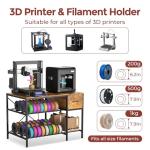 Heavy Duty 3D Printer Stand with Filament Storage