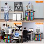 3D Printer Stand with Filament Storage and Wheels