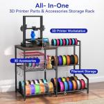 EnigmaSoul 3D Printer Stand with Filament Storage