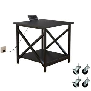 METYERRY Rolling 3D Printer Stand with Storage Shelf