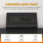 METYERRY Rolling 3D Printer Stand with Storage Shelf