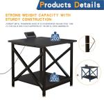 METYERRY Rolling 3D Printer Stand with Storage Shelf