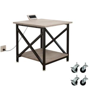 METYERRY Large Rolling Printer Stand with Power Outlet