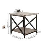 METYERRY Large Rolling Printer Stand with Power Outlet