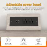 METYERRY Large Rolling Printer Stand with Power Outlet