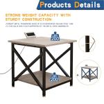 METYERRY Large Rolling Printer Stand with Power Outlet