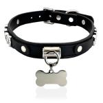 Luxury Adjustable PU Leather Choker with Charms