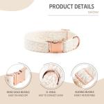 Medium Dog Collar and Leash Set with Flowers