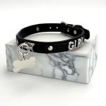 Luxury Adjustable PU Leather Choker with Charms