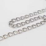 Vintage Black Leather Choker Collar and Leash Set