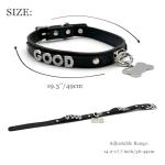 Luxury Adjustable PU Leather Choker with Charms