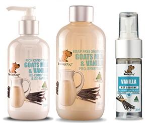 Smiley Dog Goats Milk & Vanilla Grooming Set