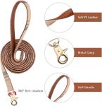 3-Piece Small Dog Collar and Leash Set