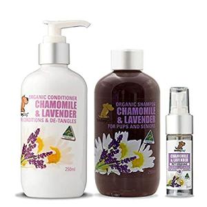 Smiley Dog Organic Chamomile Lavender Grooming Set