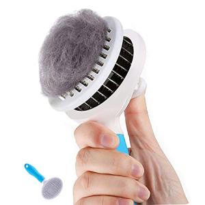 Self-Cleaning Cat Slicker Brush for Shedding