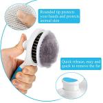 Self-Cleaning Cat Slicker Brush for Shedding