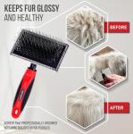 Slicker Brush for Small Dogs and Long-Haired Cats