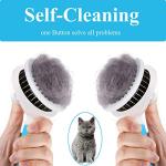 Self-Cleaning Cat Slicker Brush for Shedding