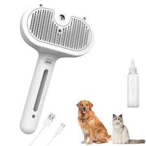3-in-1 Pet Steam Brush for Easy Grooming