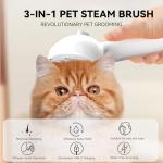 3-in-1 Pet Steam Brush for Easy Grooming