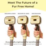 Groomi Vacuum Pet Brush Kit for Easy Grooming