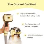 Groomi Vacuum Pet Brush Kit for Easy Grooming