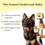 Groomi Vacuum Pet Brush Kit for Easy Grooming