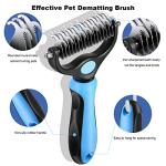 Double Sided Pet Grooming Brush for Shedding