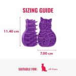 KONG Cat ZoomGroom - Soft Rubber Grooming Brush