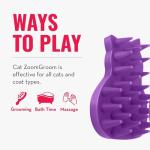 KONG Cat ZoomGroom - Soft Rubber Grooming Brush