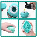 Soft Silicone Pet Grooming Brush with Soap Dispenser