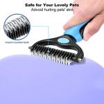 Double Sided Pet Grooming Brush for Shedding