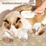 Aymxcls 3-in-1 Cat Steam Grooming Brush