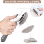 Uandhome Self-Cleaning Pet Brush for Cats and Dogs