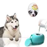 Soft Silicone Pet Grooming Brush with Soap Dispenser