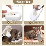 Aymxcls 3-in-1 Cat Steam Grooming Brush