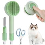 3-in-1 Cat Grooming Brush and Nail Clippers