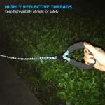 Ladoogo Reflective Padded Dog Collar and Leash